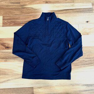 Mens Brooks Brothers Navy Quarter Zip S